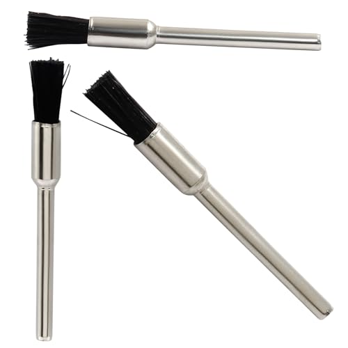 Image of 30Pcs Bristle Cleaning End Brushes Pen, 2.3mm Mandrel Wire Bushes Set, Rust Paint Removal Bits Polishing Rotary Tool Accessories, 1 /5 inch x 3 /32 inch