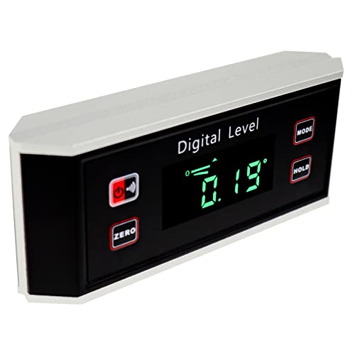 Medidor de ángulo digital 0-360° con nivel y magnetismo miniatura 1