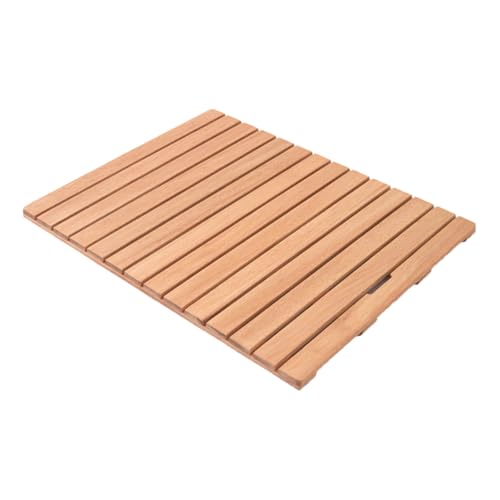 Wansiman Tapete De Ducha De Madera,Alfombras BañO Madera,Plataforma De Ducha Antideslizante De Madera,Tarima De Ducha Y BañO Flexible,Alfombrilla De Ducha,para Piscina,Sauna Y SPA,BañO