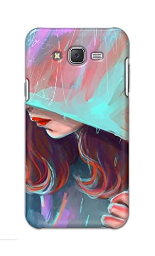 Image of PRINTFIDAA Pretty Woman Under The Umbrella Painting Printed Designer Hard Case for Samsung J7 (2015) / Samsung J7 NXT /Samsung J7 Neo /Samsung J7 Core Back Cover -(e) RPM1007