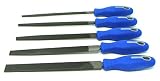 Tome Feteira - 5 Piece Machinists File Set, American Pattern, Second Cut, 8” Length. Made in Portuga