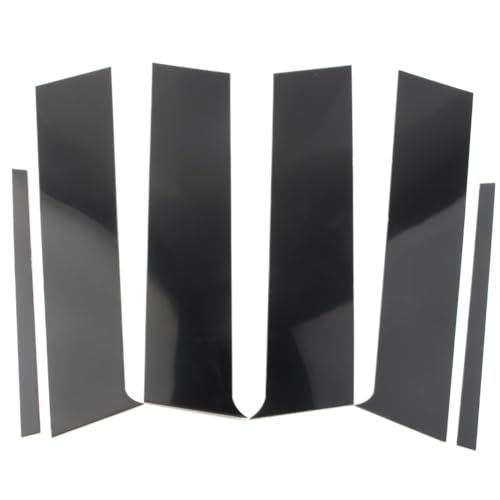 6Pcs Car Pillar Posts Door Window Decorative Trim For Mitsubishi Lancer Sedan 2008-2017