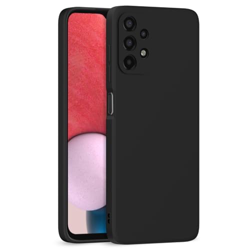 Image of Outlouders Back Cover for Samsung Galaxy A13 4G / A13 5G | Camera Protection | Durable Soft Matte Silicone Bumper Case (Black)
