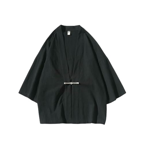 Costume style chinois homme veste Tang d'été aux finitions artisanales unies
