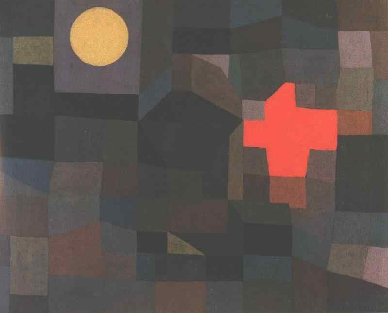 Paul Klee Peinture Sur Toile Salon Tableau Paysage Abstrait Moderne