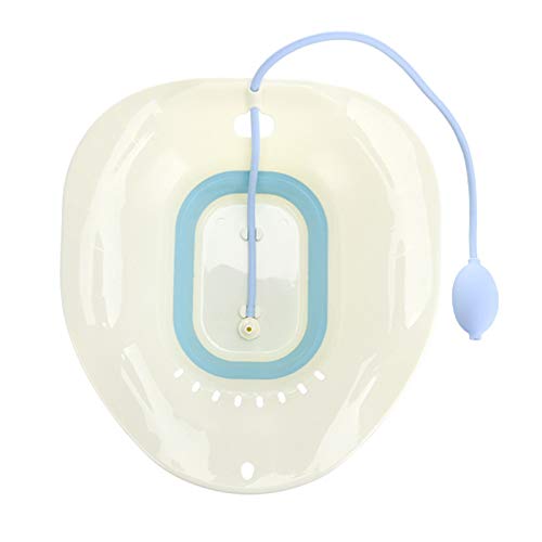 HYHY Mujer Bidet Plegable Portátil Materno autolimpiante Partes privadas Femeninas Irrigador de Cadera Lavado de glúteos Orinal Niño Adulto Baño Pacientes Cuidado postoperatorio Lavabo Cover