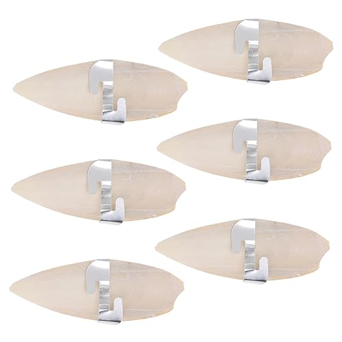 BESTonZON 6Set Cuttlebone Chew for Birds with Metal Holder Natural Cuddle Bone for Parrots Cockatiels and Pets Promotes Beak Health and Entertains