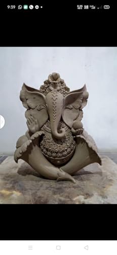 Image of Rahul Terracotta 1kg Terracotta Clay for Modelling, Sculpting, and Art & Craft Projects - Air Dry Clay for Children & Professional Artists, Ready to Use Natural Eco Friendly Filtered Molding Clay (1kg)