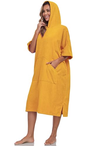 VintageClothing Surf Poncho Changing Robe with Hood, Men Women Thick Quick Dry Microfiber Wetsuit Changing Towel2