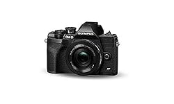 Kit de cámara del Sistema Micro Four Thirds Olympu...: La cámara OM-D ultracompacta y más ligera hasta ahora Con la primera pantalla táctil abatible de la serie OM-D para hacerse selfies fácilmente y con Wi-Fi y Bluetooth integrados para compartir los momentos importantes al instante con familiares y ami...