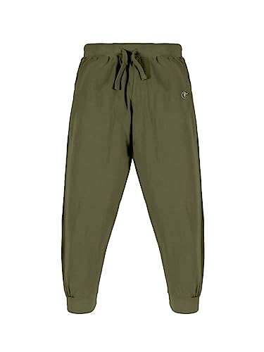 Image of KiddoPanti 100% Cotton Track Pants for Boys & Girls | Soft Single Jersey Fabric | Elastic Waist with Drawcord | Full Length with Rib Hem & Pockets | Joggers and Lowers for Kids