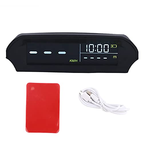 Qiilu Universel Auto HUD Affichage Tête Haute Projecteur Multifonctionnel Compteur de Vitesse GPS Affichage Vidéo Aérien du Véhicule de Solaire