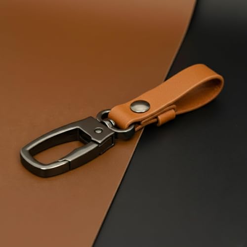 Image of THE MEN THING - Stylish Multicolor Stainless Steel Keychain for Men & Boys (URBAN AXIS BROWN)