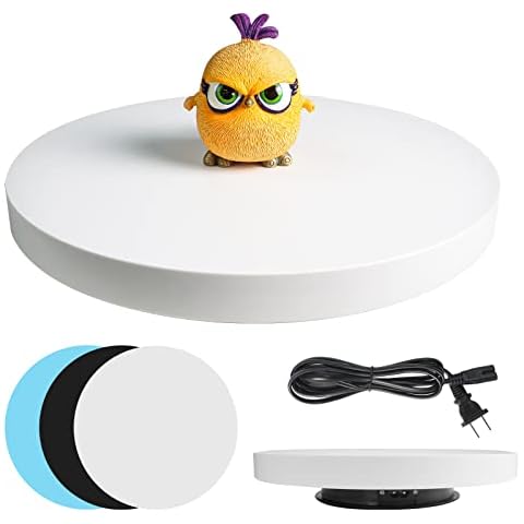 fotoconic 360 Degree Electric Rotating Display Turntable 14.2" / 36cm Motorized Rotary Stand, 2.4RPM, 44Lbs / 20kg Centric Loading, Anti-Clockwise & Clockwise Direction Cover