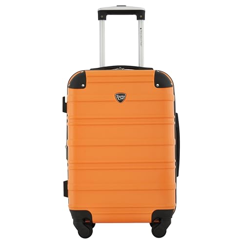 Travelers Club Phoenix Luggage Sun Orange 22-Inch Carry-On