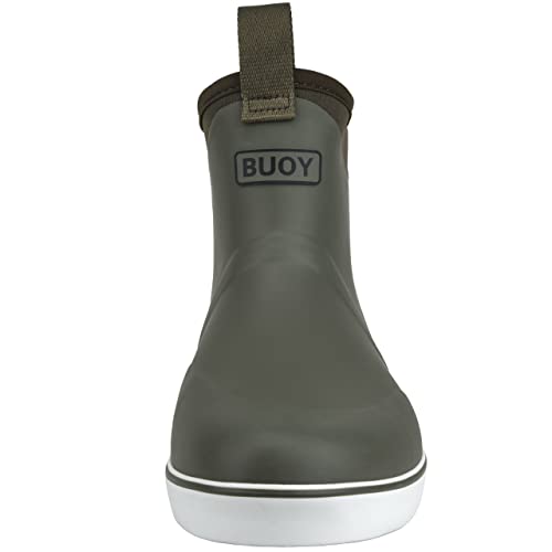 Image of Buoy Boots Men's Waterproof Rubber Fishing & Deck Boots, Ankle Rain Boots