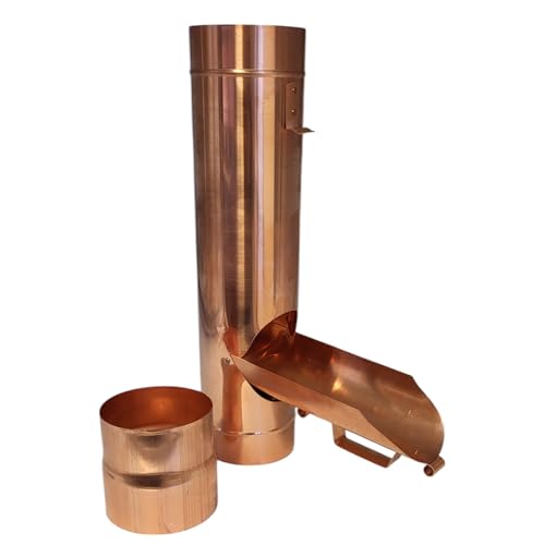 Sanitärshop Baustoffe zbs24 Kupfer Regenrohrklappe 80mm 2er Set