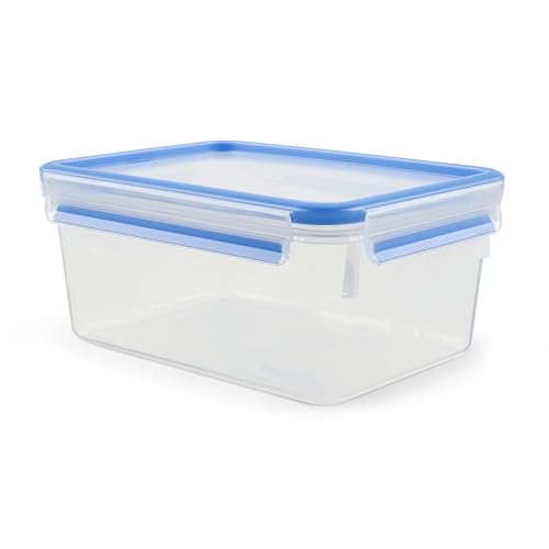 Tefal Masterseal, Hermético de plástico, 3,7 L, Envase para alimentos, Rectangular, Azul, K3022012