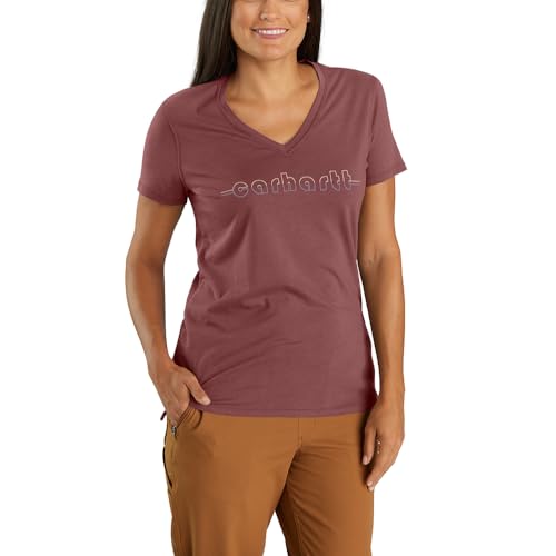 Carhartt Femmes t-shirt en Tencel fluide et léger pour le travail et les loisirs