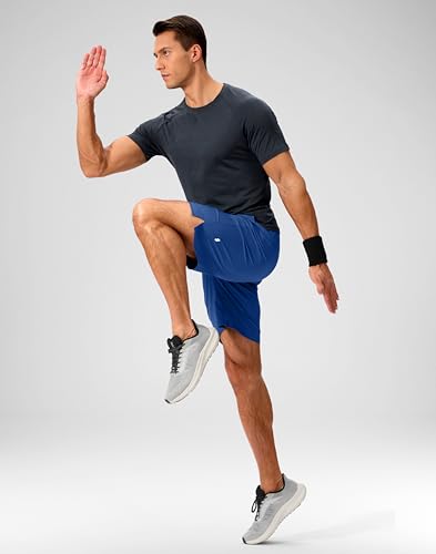 Image of Soothfeel Men's Running Shorts with Zipper Pockets 9 inch / 7 inch / 5 inch Quick Dry Eight Basketball Gym Workout Athletic Shorts
