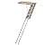Aluminum Attic Ladder,Lightweight and Portable Attic Access Door with Stairs 54" L x 25" W,350-pound Capacity Convenient Access to Your Attic,Opening 7-10ft Step Ladder Fits 7'8"-10'3" Ceiling Heights
