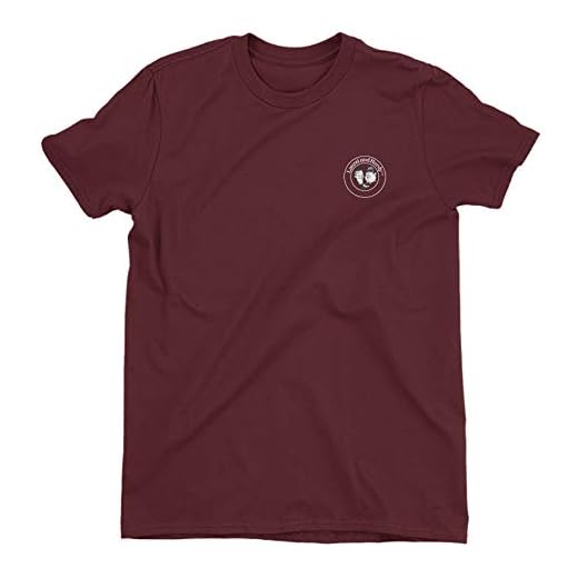 Cup of Tees Laurel & Hardy Classic Stamp Men's Maroon T-Shirt Small