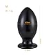 Extra Große Länger Silikon Analplug Rugby-Form S—4XL 7 Größen Analdilos Analdilatator Buttplug Anal Plug Dilatator Dildo mit Saugnapf für Männer Frauen (Schwarz, M)
