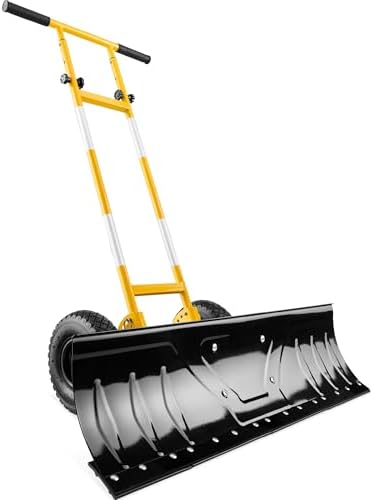 Best Choice Products 36in Galvanized Blade Heavy-Duty 2-Wheel Sno...