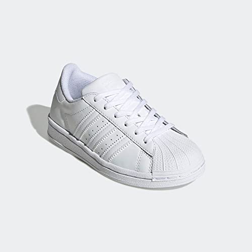 Image of adidas Originals Unisex-Child Superstar Sneaker, White /White /White, 11 Little Kid