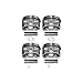 4Pcs EA113 Engine Pistons & Rings Φ20mm / 82.5mm 06D107066C Compatible For Audi A4 VW 2.0 TFSI BWA BPY Car Accessories Parts Replacement