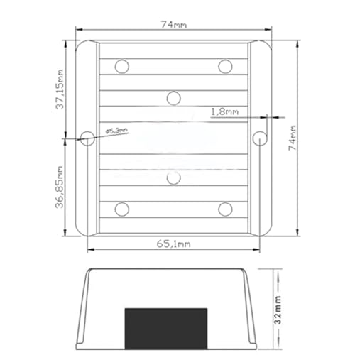 Régulateur de tension 24V 13.8V IVYARD, composants premium pour stabilité maximale