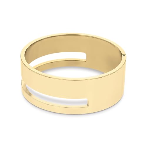 Bracelet rigide de luxe Calvin Klein Geometric Essentials en acier fin - 2