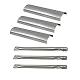 Direct store Parts Kit DG171 Replacement Master Forge SH3118B Gas Barbecue Grill Burners & Heat Plates (Stainless Steel Burner + Stainless Steel Heat Plate)
