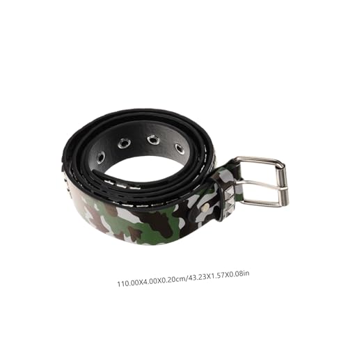 Men Adjustable Fashionable Camouflage Belt Stylish Faux Waist Belt for Work Casual Wear Unique Design for Men Present for Father Day Special Occasions2
