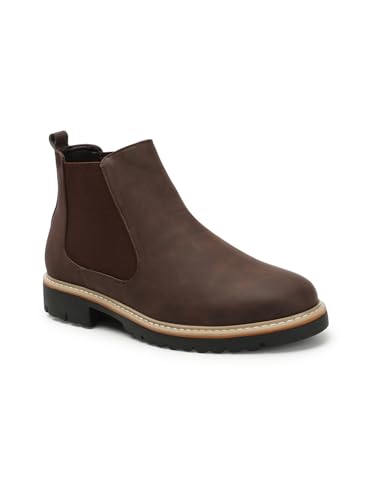 Image of Carlton London Men's Classic Suede Slip On Chelsea Ankle Boots