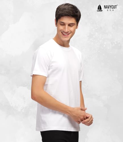 Image of Men T Shirt Cotton Round Neck | Solid Cotton Tee Half Sleeve | Breathable Casual T Shirt for Men | Stylish Round Neck Casual Wear | 12 Colors