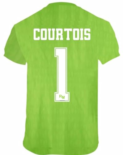 Real Madrid Camiseta Courtois 1 - Inspirada en la Primera Equipación Temporada 2023/2024 - Replica Oficial Licenciada - Adulto (S)