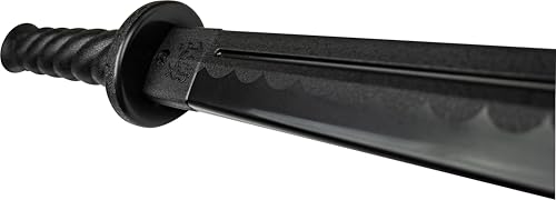 Martial Arts Polypropylene Sword - Training Equipment – Black Polypropylene Blade, Round Handle with Spiral, Self Defense, Training, Safe, Easy, Fun, Cosplay, Martial Arts (P-1606)