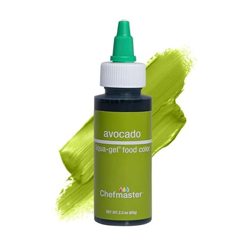 Chefmaster Avocado Liqua-Gel® Food Coloring | Vibrant Color | Professional-Grade Dye for Icing, Frosting, Fondant | Baking & Decorating | Fade-Resistant |...