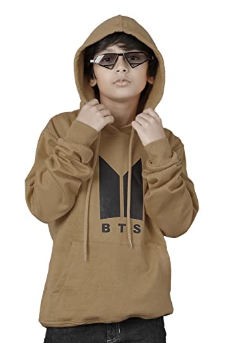 Image of KYDA KIDS Boys Cotton Regular Fit Hooded Neck Hoodies - Sweatshirt with Hoodies Full Sleeves Winter Wear, Long Sleeve Sweatshirts for Boys