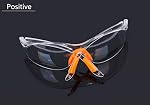 HONGCI Safety Verres de protection - 5 Paquet de lunettes de protection, lunettes de sécurité avec objectifs en plastique clair, UV Protection, anti-fog, nez en caoutchouc orange et poignées d'oreille