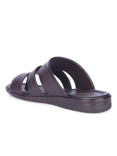 Image of Liberty ZUNAIRIO-E COOLERS Men Sandals, Black - Thong Sandals for Men - Multi Strap Stylish Design - Slip On Closure - Cushioned Comfort Footbed - Daily Wear Casual Formal Ethnic Outdoor Use Footwear