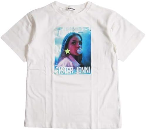 Amazon Co Jp シスタージェニィ ガールズフォト星アクセサリーモチーフ 半袖 Tシャツ 子供服 キッズ 01 130cm 01 オフホワイト 服 ファッション小物