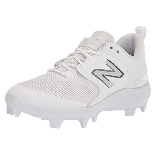 New Balance Men's Fresh Foam 3000 V6 Molded Baseball Shoe, White/White, 11