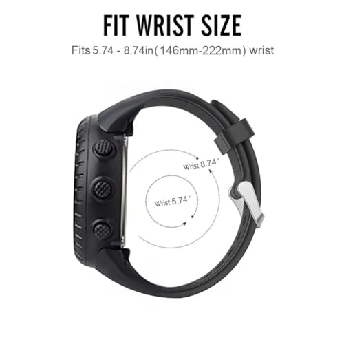 Correa compatible para Suunto Core, silicona flexible miniatura 4