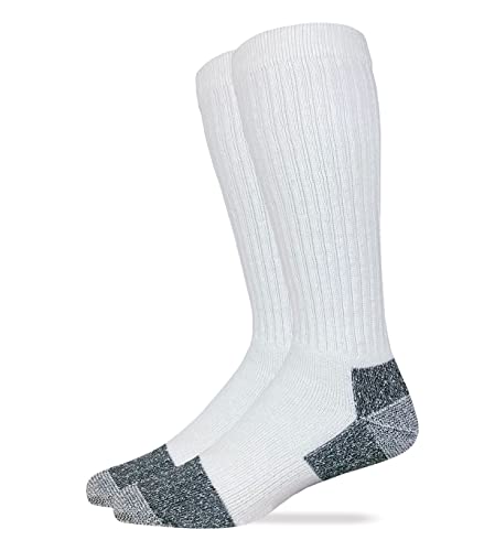 Carolina Ultimate Mens Tall Cotton Work Boot Socks 2 Pair Pack2