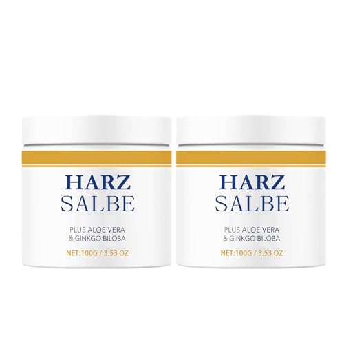 Harzsalbe Plus Harzsalbe gegen Große Poren Feuchtigkeitsspendene Creme Harzsalbe für Reibeisenhaut und trockener Haut Für alle Hauttypen (2PC)