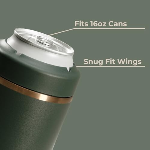 Image of HydroJug Tall Can Cooler 16 oz, Stainless Steel Can Holder, Primrose