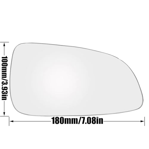 Miroir d'aile pour Astra H porte droite rétroviseur convexe de rechange - 2