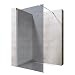 Produktbild Sogood Luxus Duschwand Duschabtrennung Bremen2VG 120x200 Walk-In Dusche mit Stabilisator aus Echtglas 10mm ESG-Sicherheitsglas Klarglas inkl. Nanobeschichtung